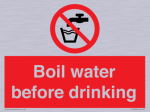 Boil water before drinking